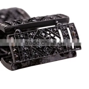 2016 New Arrival Punk Black & White Iron Bangle for Women thumbnail-4