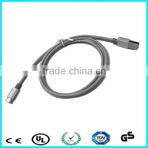1M Fabric Braided Micro Usb Cable for Mobile Phone thumbnail-4