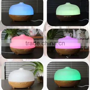 300ml Wood Pattern Cool Mist Humidifier Electric Aroma Diffuser for Salon Supplier's Choice thumbnail-6