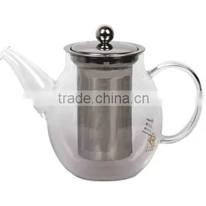 650/1000/1500ml Borosilicate Glass Tea Pot With Stainless Steel Strainer thumbnail-1