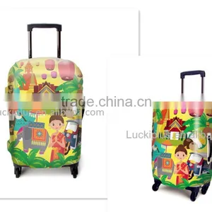 Luckiplus Wholesale Protective Cute Spandex Luggage Cover Luggage Trolley Case Cover,waterproof Luggage Cover thumbnail-4
