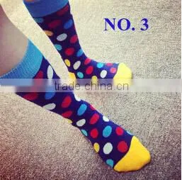 Mid-calf High Quality Colorful Dots In-stocking Women/Mens Socks thumbnail-1