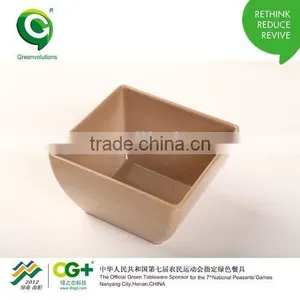 Eco-friendly Cheap Kitchen Rice Husk Fiber Square Bowl thumbnail-5