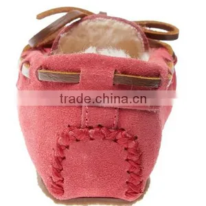 Soft Leather Baby Shoes Crib Moccasins MOQ 50 Pairs/mix 4 Size Quality Choice thumbnail-2