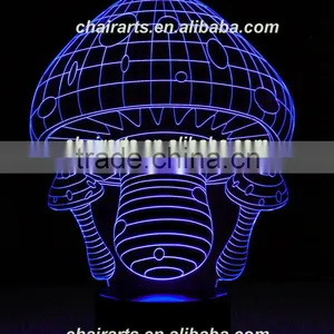 New Remote Control 3d Led Illusion Lamp thumbnail-3