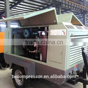 12/13 424cfm 189psi Portable Diesel Air Compressor With Jack Hammer thumbnail-2