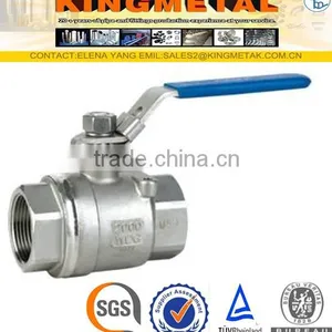 SS304 Pn 16 Stainless Steel 4PC Ball Valve Price List thumbnail-2