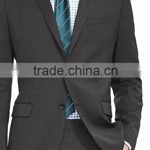 2016 Fashion Men's Black Business Suit Slim Fit thumbnail-6