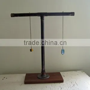 Hot Sale Tier Black Velvet Bracelet Chain Watch T-Bar Rack Jewelry Organizer Hard Display Stand Holder thumbnail-2