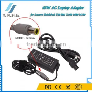 65W AC Laptop Adapter for Lenovo ThinkPad T60 R61 X300 3000 N100 Black thumbnail-1