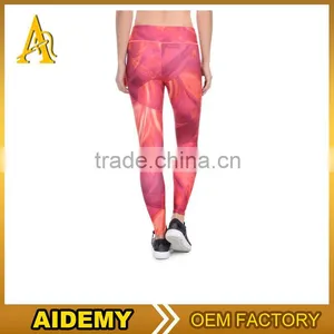 Custom Made Sublimation Printed Womens Sports Fitness Leggings thumbnail-2