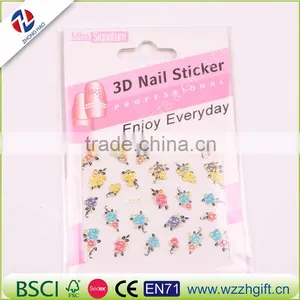 New Gold Silver Fashion Style Water Transfer Stickers 3D Design DIY Nail Art Decorations Nail Sticker Nail Decal thumbnail-3