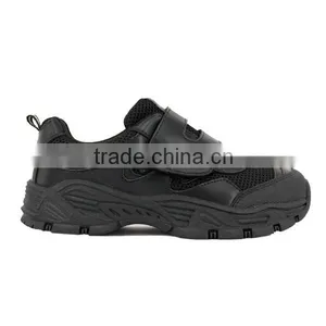 Choozii Custom Logo Manufacturers Designer Children Black Leather Mesh Sport Sneaker School Shoes for Teenage Boys thumbnail-2