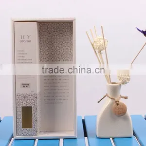 Jasmine Fragrance Reed Diffuser in White Ceramic thumbnail-1