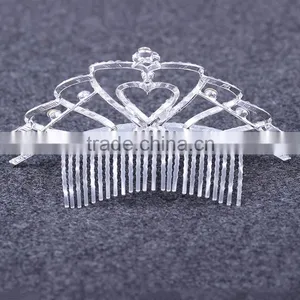 Korean Fashion Love Crown Bride Crown Alloy Rhinestone Hair Comb Hair Accessories Jewelry Factory Outlets thumbnail-6