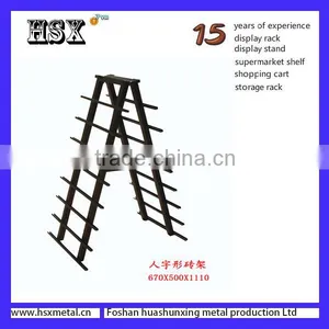Metal Grocery Store Display Floor Stand Shelf for Ceramic Tile HSX-S666 thumbnail-1