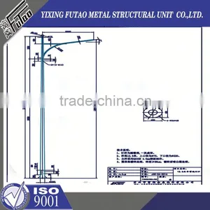 High Quality Galvanized Hot Dip Galvanized Steel Lamp Pole thumbnail-5