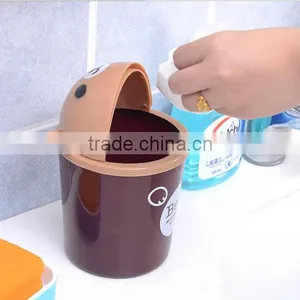 New Design Destop Trash Can /stationary Storge Bucket /Table Top Acrylic/plastic thumbnail-2