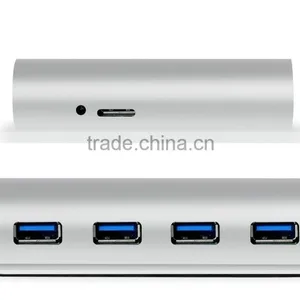 Hi-Speed Aluminum 4 Port Usb 3.0 Hub With Led Light From Usb Por Hub Suppliers thumbnail-3