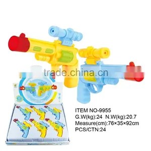 Chuangfa Toys NO-9955 Plastic Gun Mini Gun With Light & Sound thumbnail-1