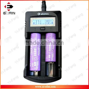 New WF1 LCD 2 Bays Intellicharge Universal Charger From Yifang thumbnail-1