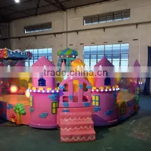 New Design Amusement Park Electric Train Pumpkin Castle Joy Spray Cart Car Amusement Game thumbnail-5