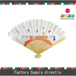Bamboo Folding Hand Fan, DIY Paper Folding Fan, Chinese Style Folding Fan thumbnail-1