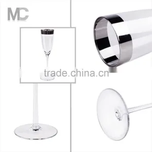 Wholesale Handmade Home Decoration Fancy Sliver Glass Champagne Flute thumbnail-3