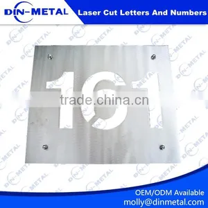 Stainless Steel Laser Cut Letters Logo and Numbers 3d Laser Cutting Lettering Channel Out Door Signs thumbnail-3