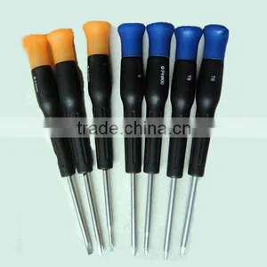 6 Pcs Double Color PP Handle Flat Screwdriver thumbnail-1