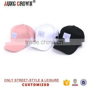 5 Panel Design Your Own Cap Woven Label Logo Baseball Cap thumbnail-2