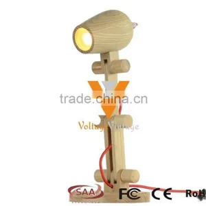 Manufacturer's Premium Modern Design Wood Table Lamp Studio Desk Light Bedroom Table Lamp thumbnail-2