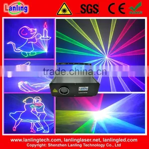2.5W RGB Animation ILDA Disco Laser DMX Stage Lighting LOGO Projector thumbnail-1