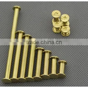 Brass Plated Hollow Set Rivets thumbnail-1