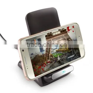 Portable Qi Wireless Charging Pad Dock Cradle For Qi-Enabled Devices thumbnail-1
