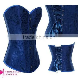 2015 Hot Selling Steel Boned Underbust Corset Bustier Latex Waist Cincher thumbnail-3