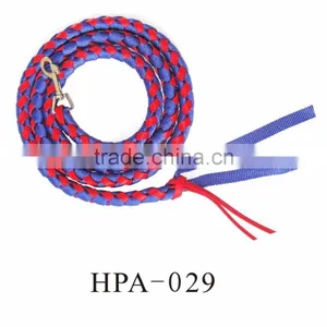 Nylon Rope Braided Webbing Two Tone Color Horse Lead thumbnail-1