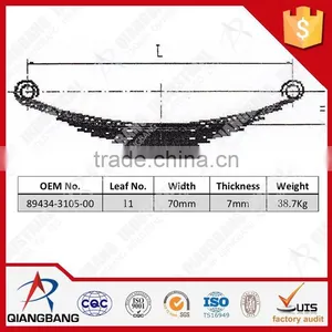 89434-3105-00 Auto Suspension Leaf Spring for JAPAN AUTOMOBILE thumbnail-1