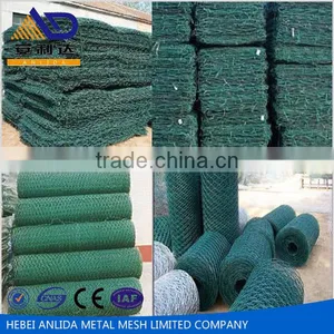 PVC Coated Hexagonal Gabion Box For Flood Control / Stone Cages / Slope Protection Wire Mesh thumbnail-3