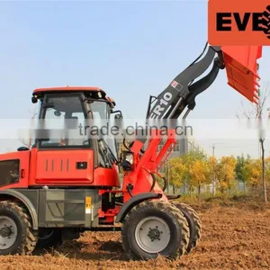 ER10 Everun Brand New Radlader 1.0 Ton CE Certificated With Pallet Forks thumbnail-1