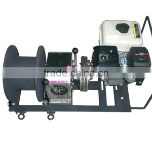 1 Ton Small Cable Pulling Winch Machine With Gasoline Engine thumbnail-1