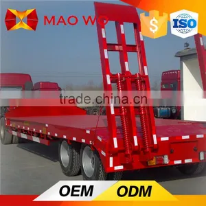 Maowo Used 13M Low Bed Semi Trailer for Hot Sale thumbnail-1