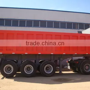 SINOTRUK 3 Axle Rear Tipper Truck Trailer thumbnail-1