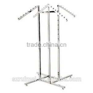 Adjustable Chrome 4 Way Clothing Display Rack thumbnail-3