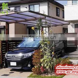 2017 Hot Sale Portable Modern Polycarbonate Roof Cantilever Carport in China thumbnail-3