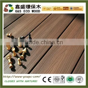 Outdoor Boardwalk Solid WPC Decking Anti-slip Wood Plastic Composite Decking thumbnail-1