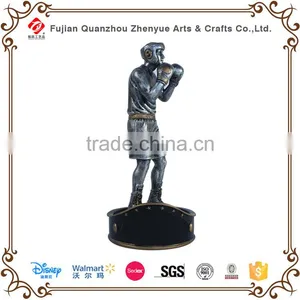 Customized Metal Appearance Polyresin Resin Pugilism Boxing Trophy Cup thumbnail-2