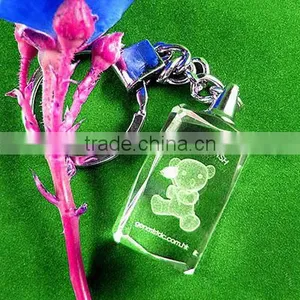 Lasered Crystal Teddy Bear Keychain thumbnail-1