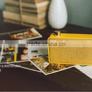 Best Valentine's Day Gift Elegant Retro Wireless Bluetooth Speakers Art Canvas Enclosurel Subwoofer Mini Portable Small Speaker thumbnail-3
