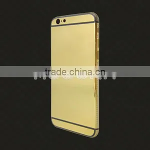 24K Gold With Partly Diamond Luxury Back Housing for Iphone 6s/6s Plus Back Cover,for Iphone 6s Gold Housing Diamond thumbnail-3